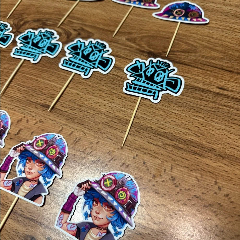 Isha arcane birthday Party Cupcake Toppers